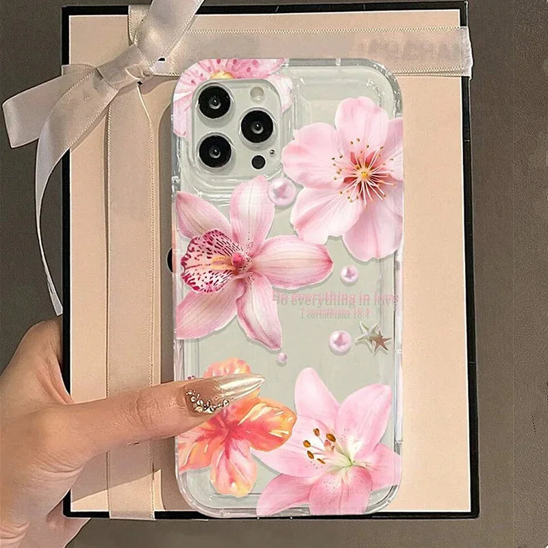 Purple Flower Shockproof Case