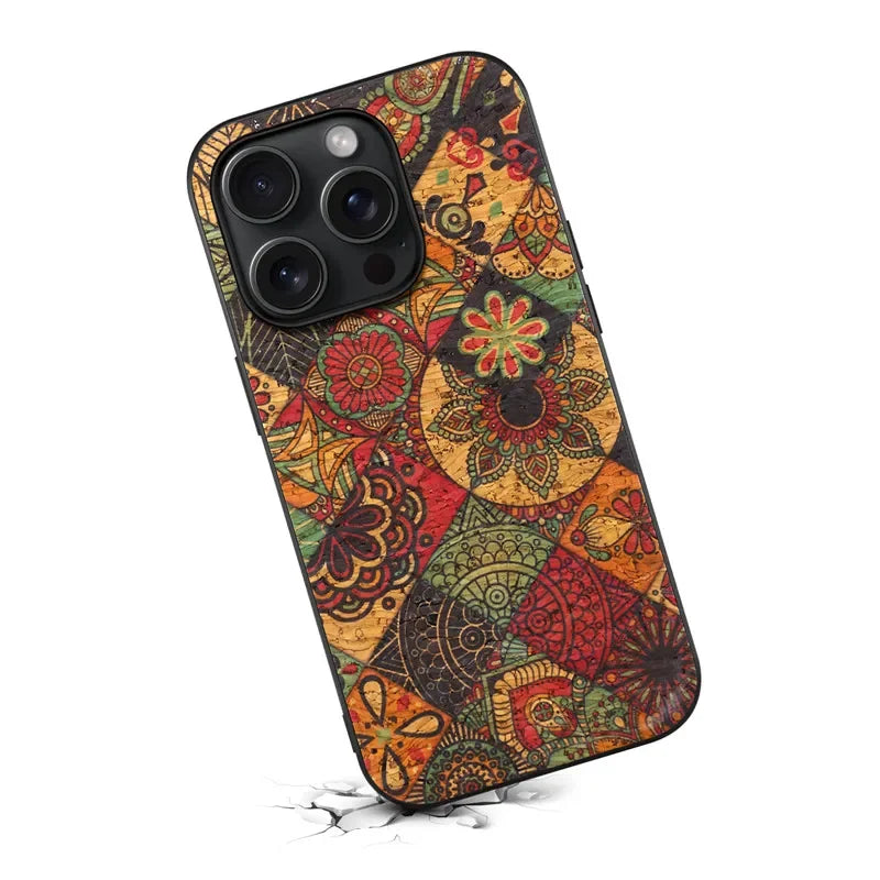 Ultrathin Flower Leather Case