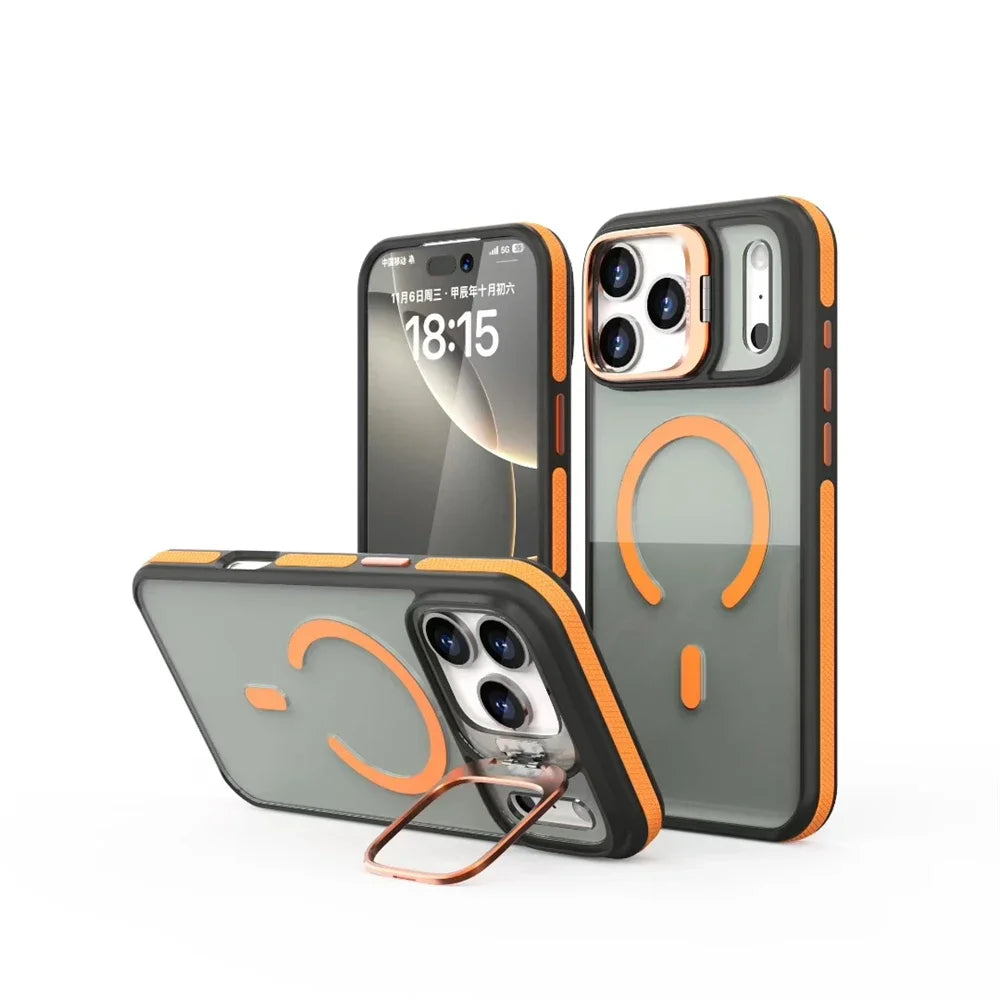 Matte Transparent Kickstand Case