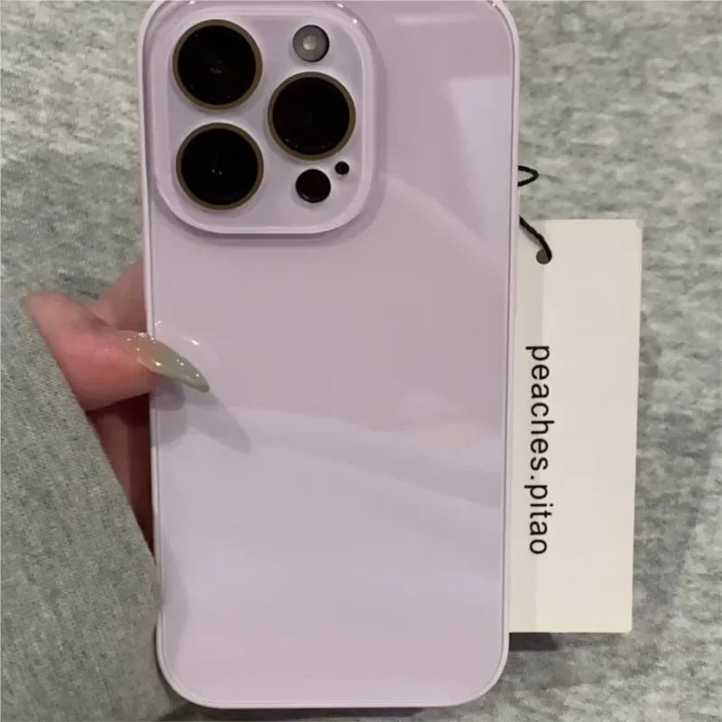 Candy Color Tempered Glass Case