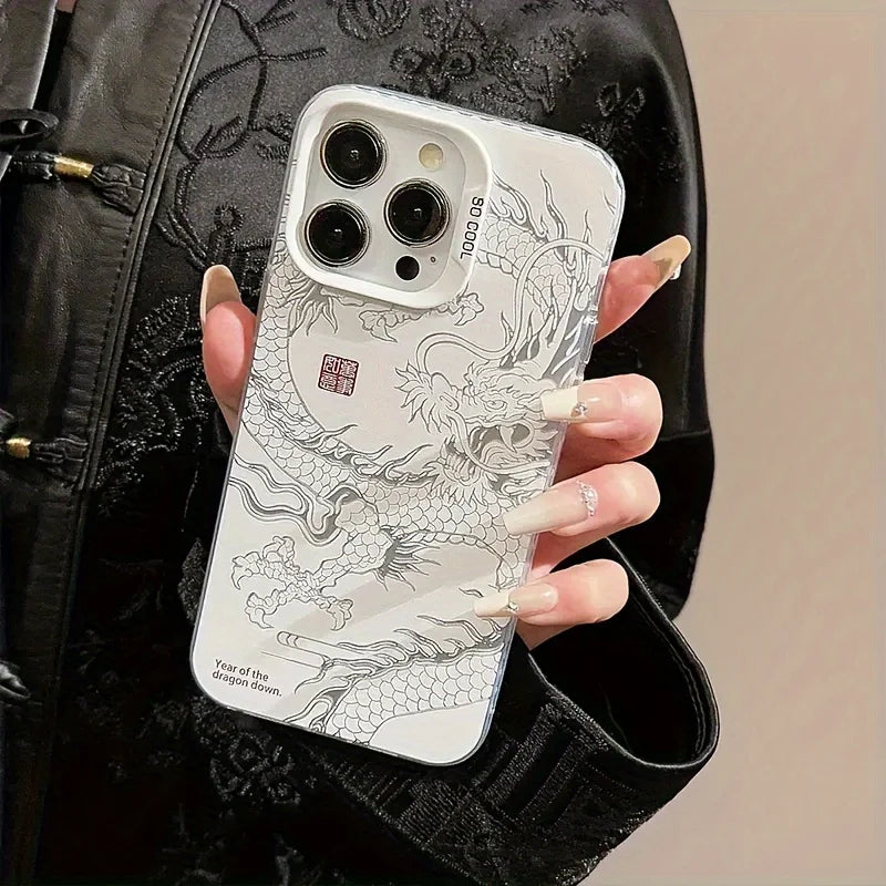 White Dragon Print Case