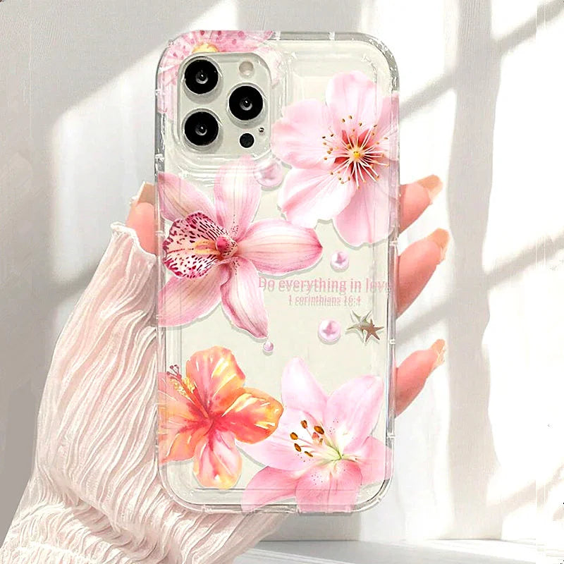 Purple Flower Shockproof Case