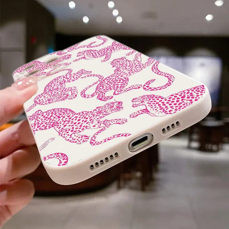 Pink Leopard Print Soft Case