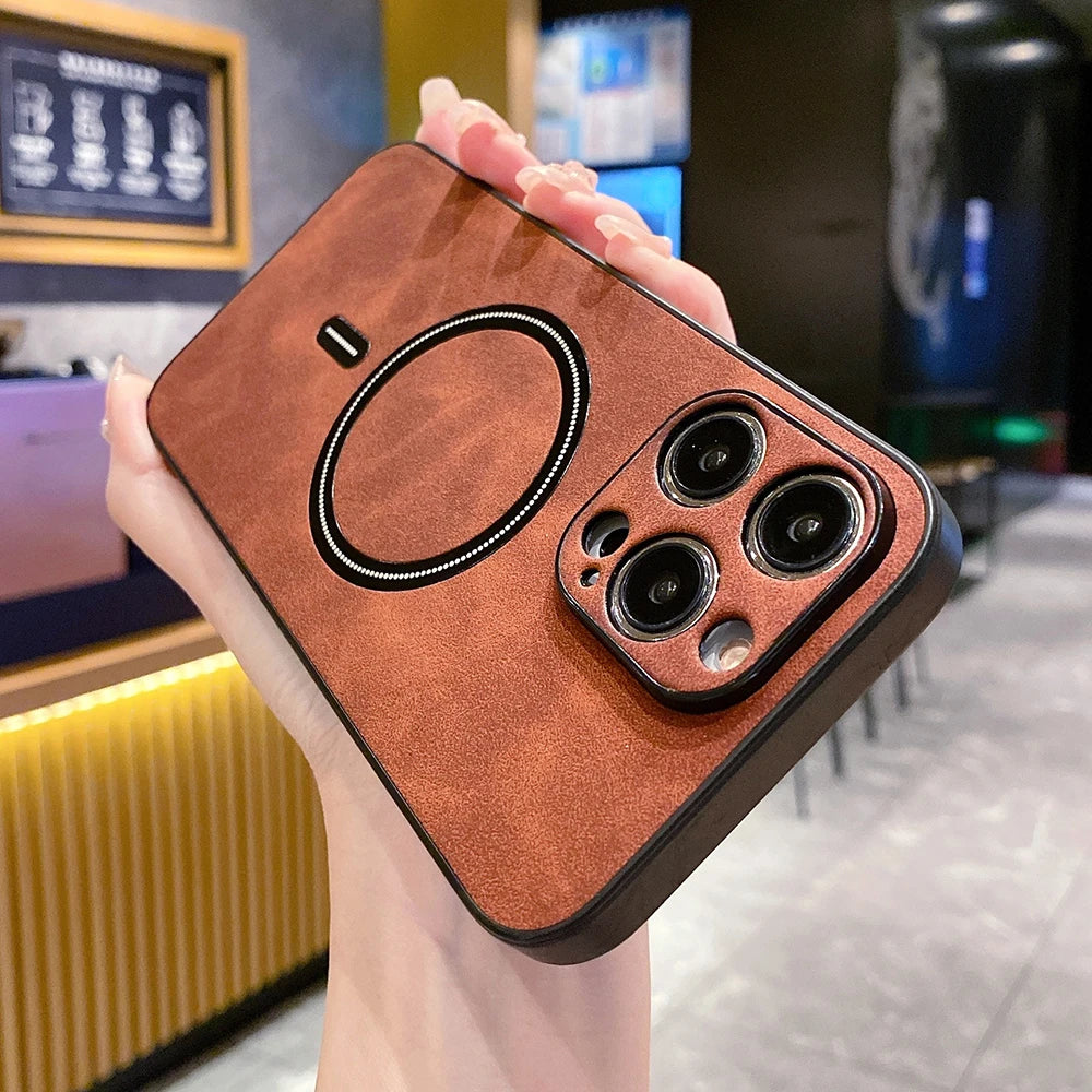 MagSafe Leather Wireless Case