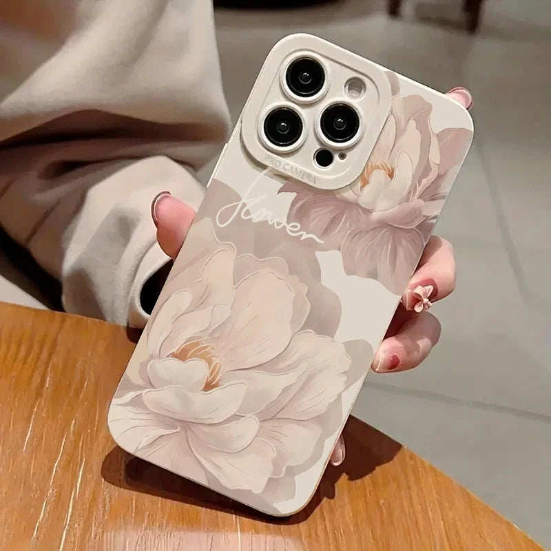 Oil Painting Flower Soft Case