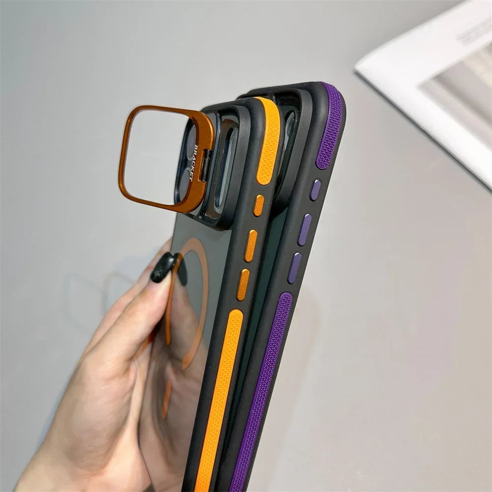 Matte Transparent Kickstand Case