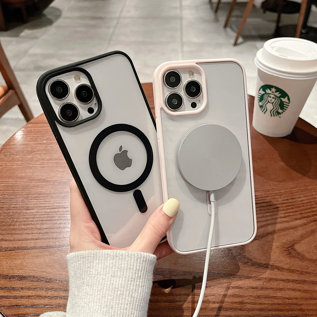 Colorful Transparent MagSafe Case
