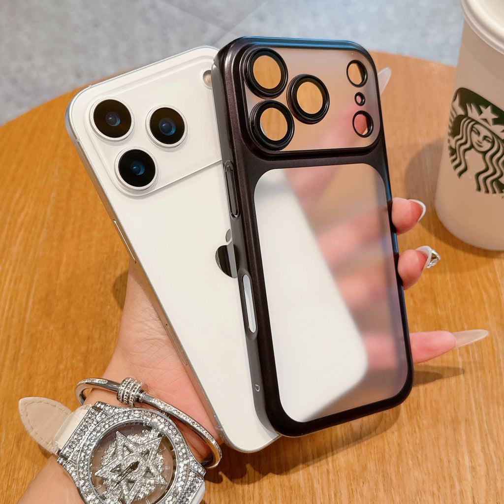 Transparent Plating Frame Case