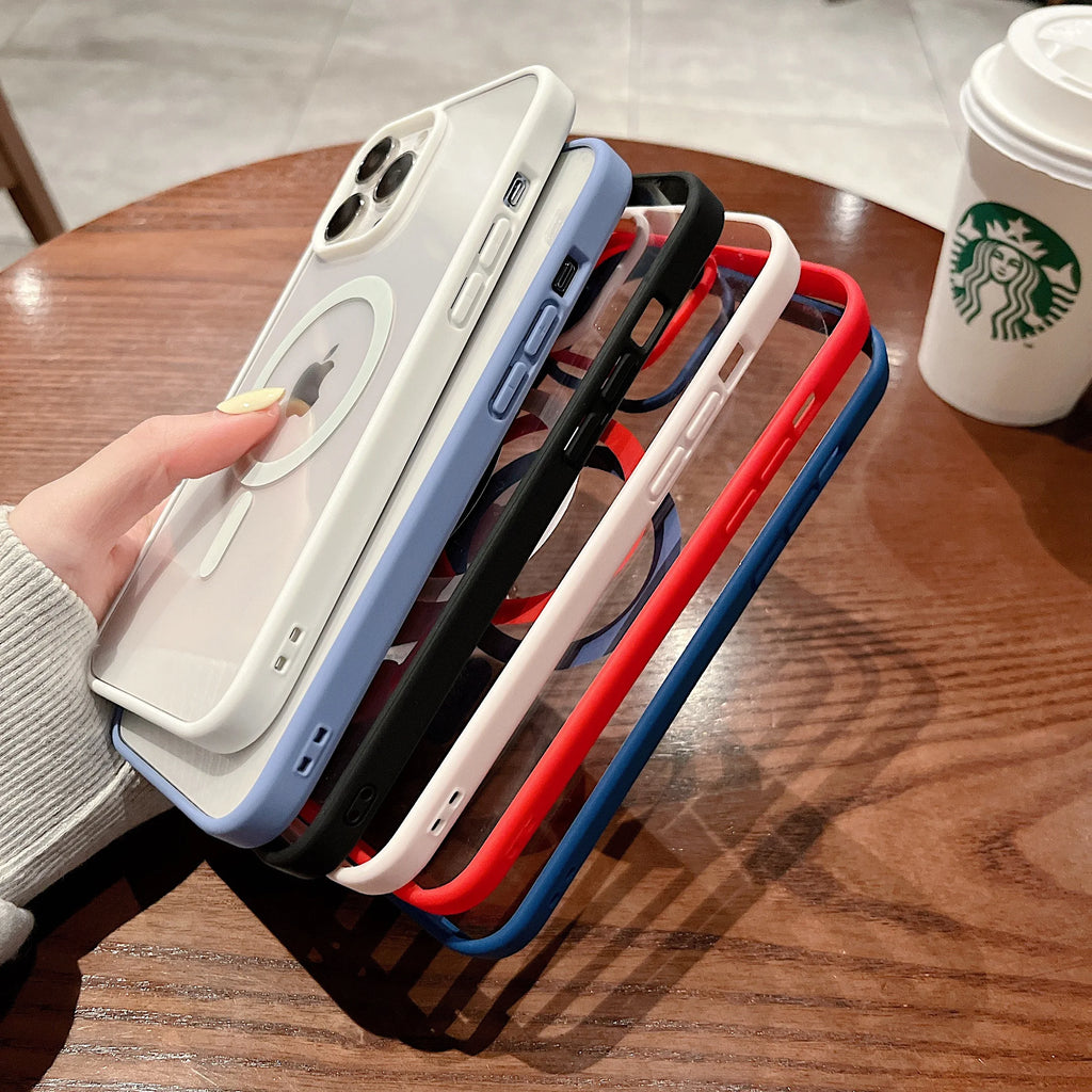 Colorful Transparent MagSafe Case