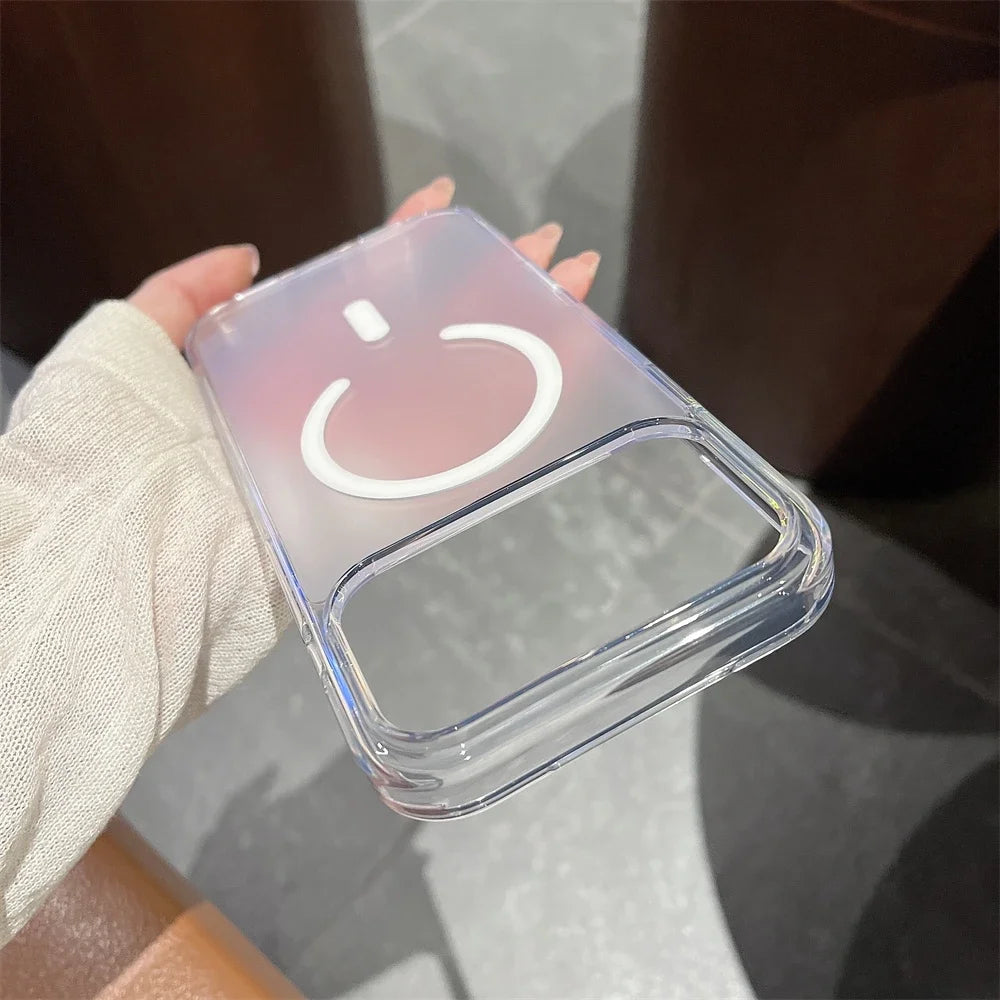 Transparent Matte MagSafe Case