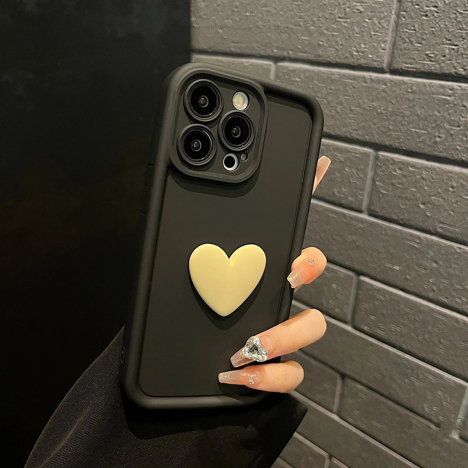 Cute 3D Love Heart Silicone Case