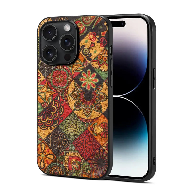 Ultrathin Flower Leather Case