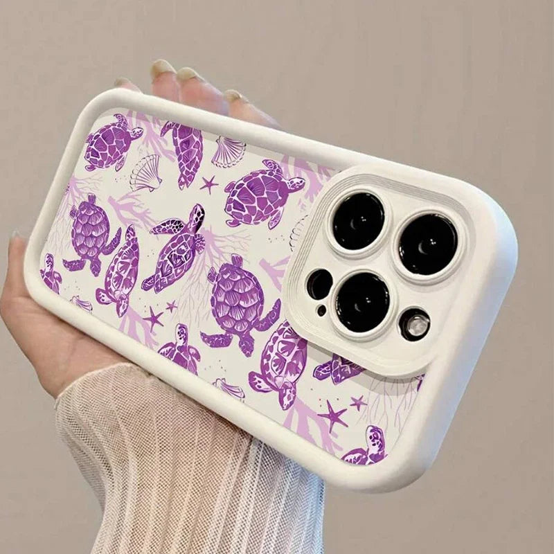 Purple Sea Turtle Soft Case