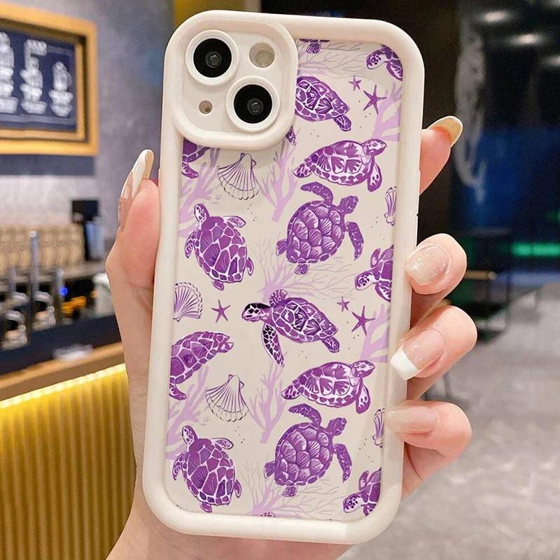 Purple Sea Turtle Soft Case