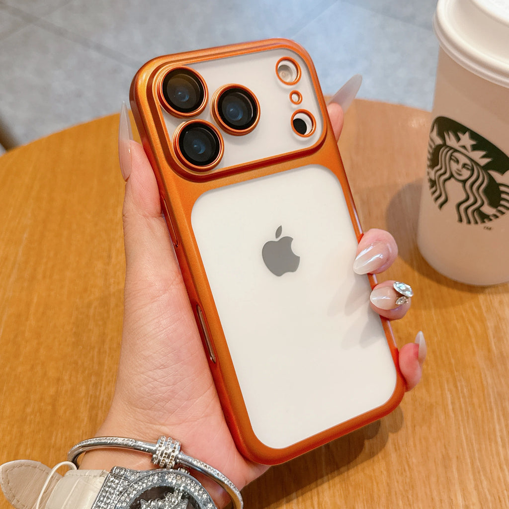 Transparent Plating Frame Case