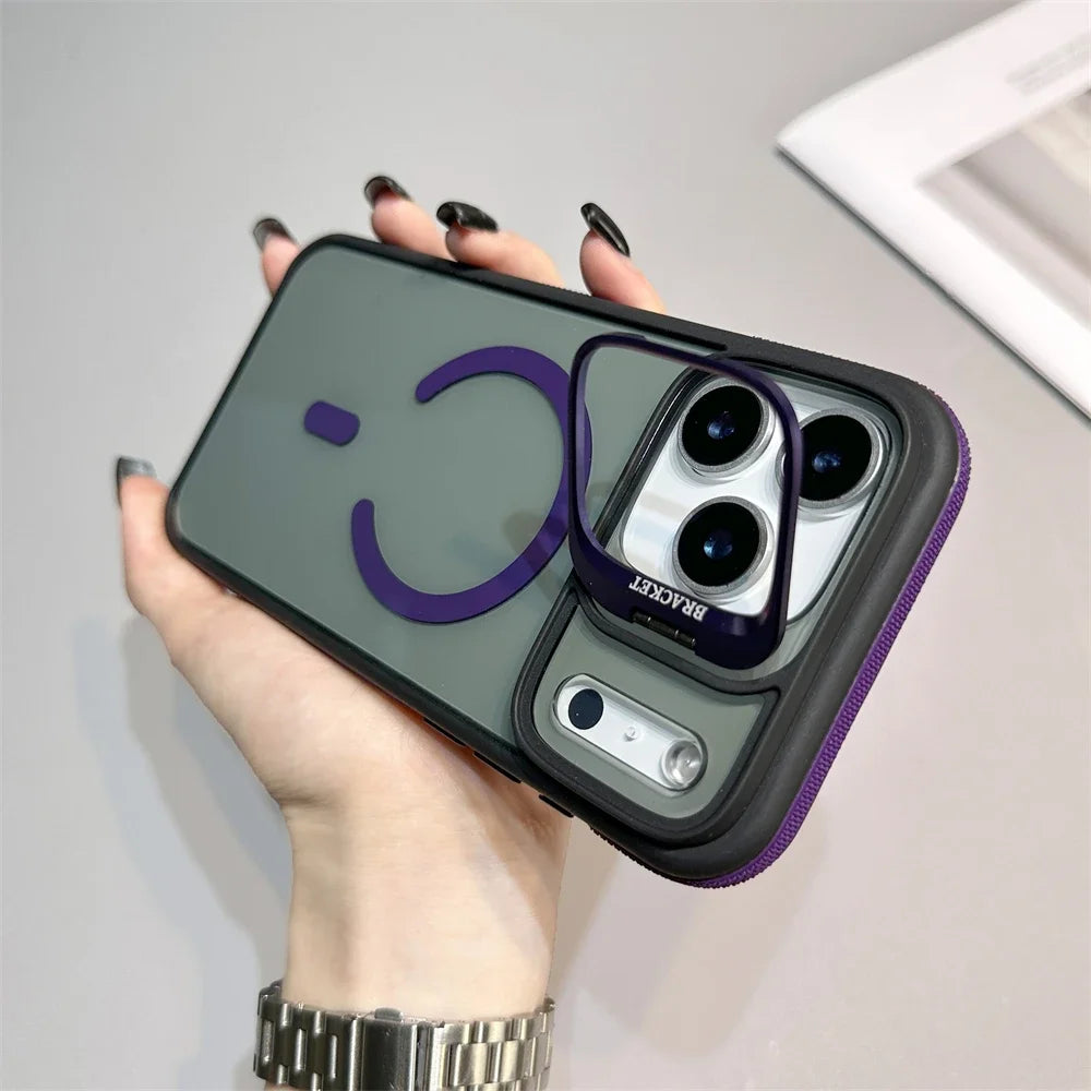 Matte Transparent Kickstand Case