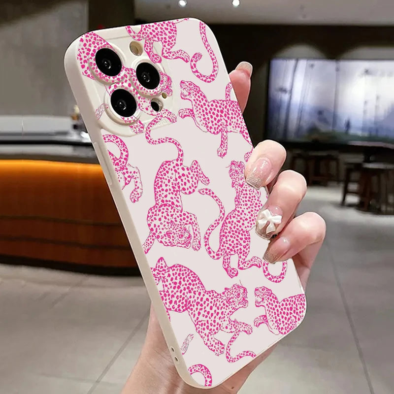Pink Leopard Print Soft Case