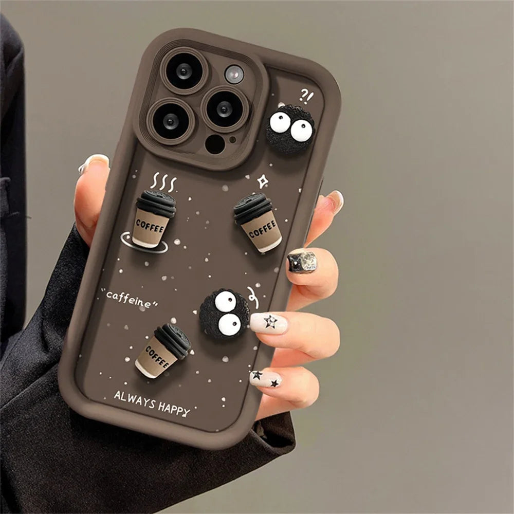 3D Ball Coffee Soft Case