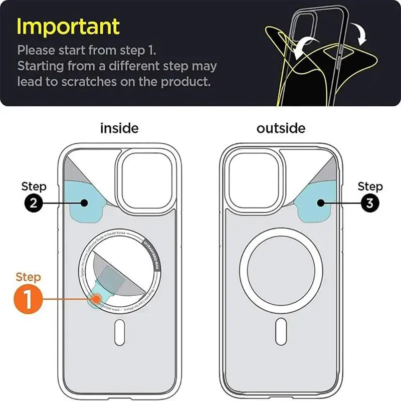 Magnetic Transparent MagSafe Case