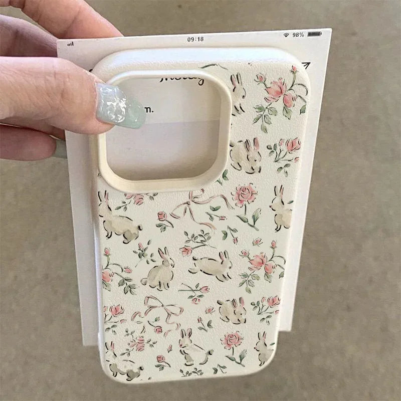 Cute Butterfly Bunny Floral Case