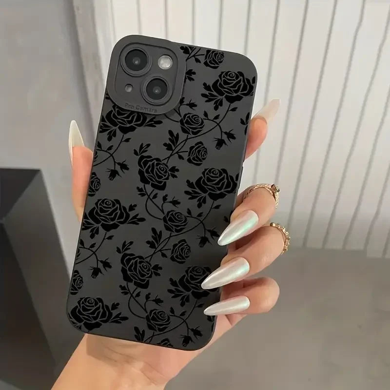 Black Lips Soft Silicone Case
