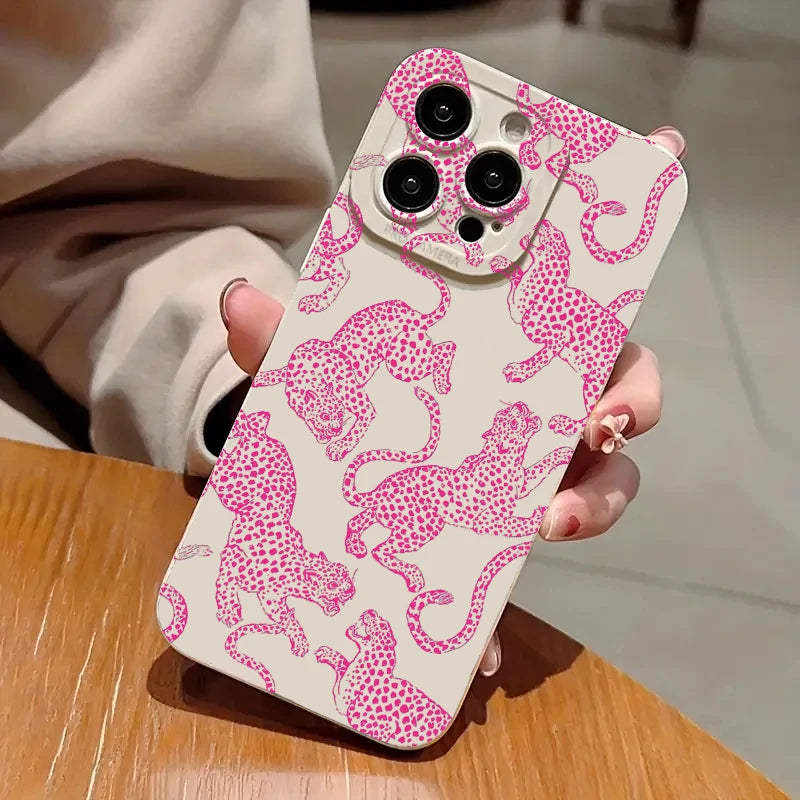Pink Leopard Print Soft Case