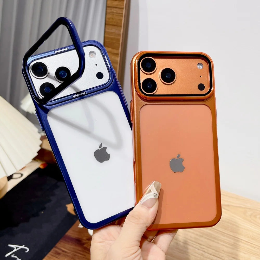 Plating Fold Glass Stand Case