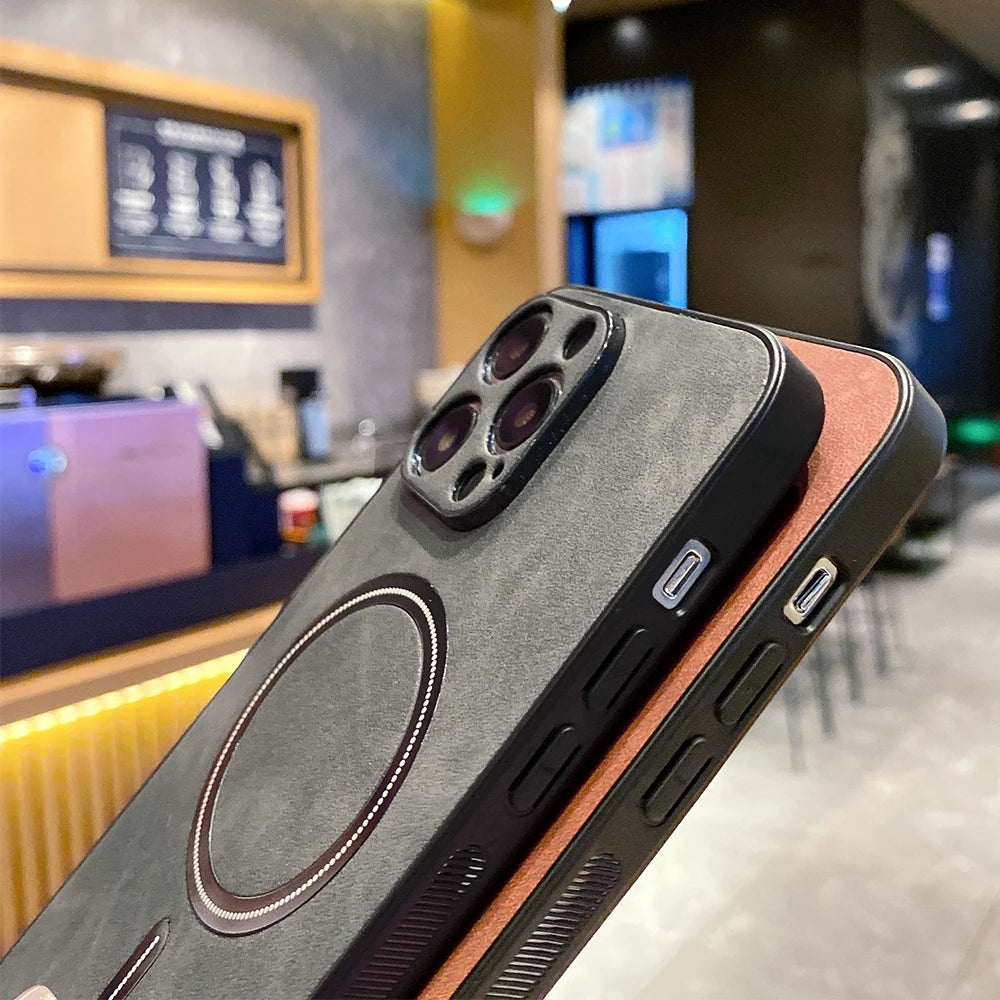 MagSafe Leather Wireless Case