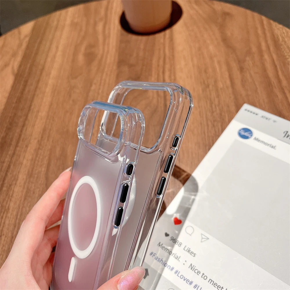 Transparent Matte MagSafe Case