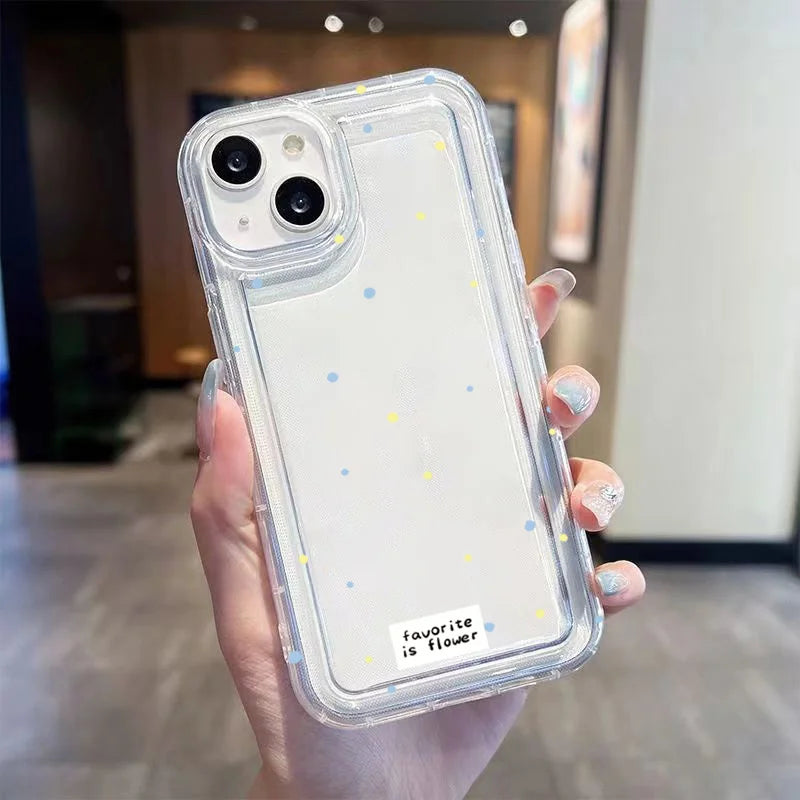 Colorful Broken Flowers Soft Case