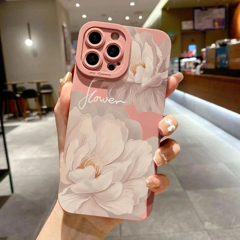 Oil Painting Flower Soft Case