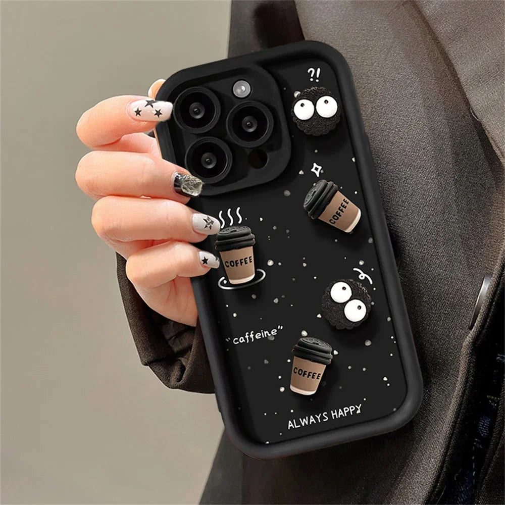 3D Ball Coffee Soft Case
