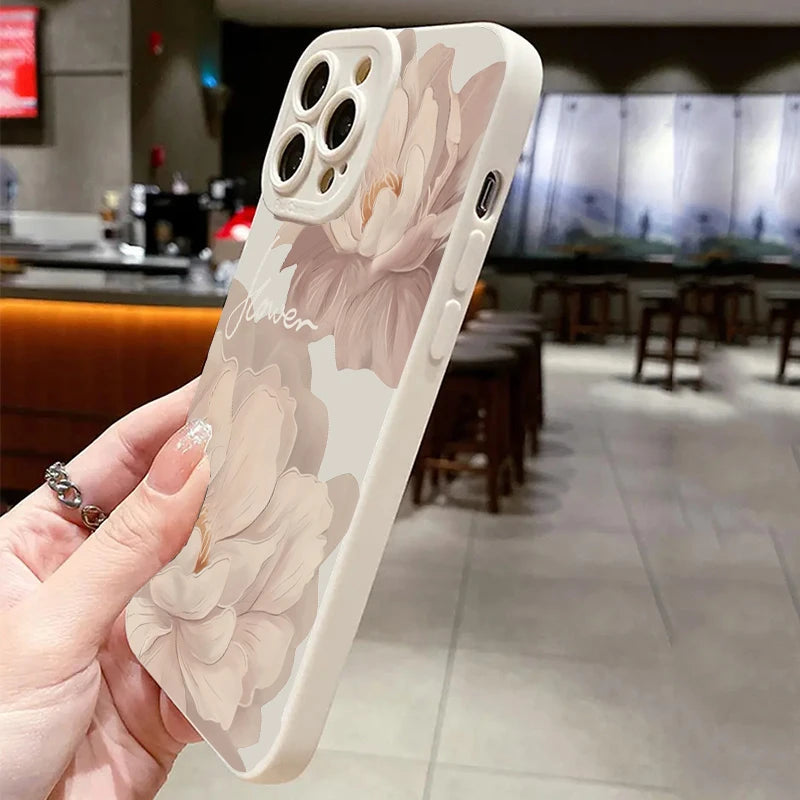 Oil Painting Flower Soft Case