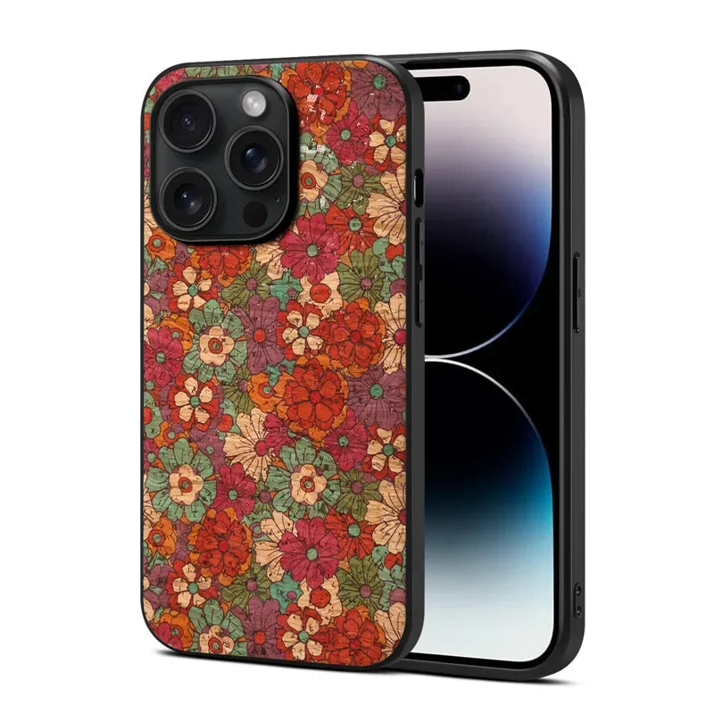 Ultrathin Flower Leather Case
