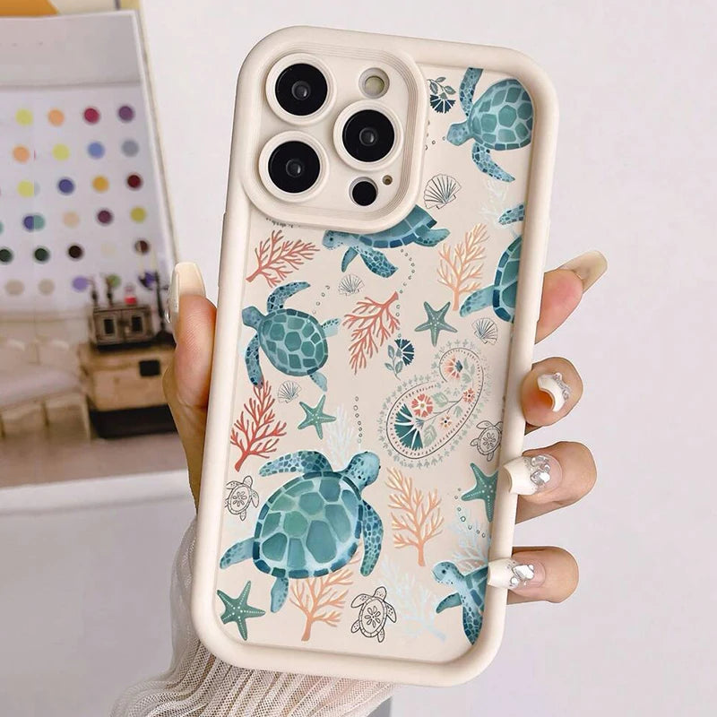 Purple Sea Turtle Soft Case