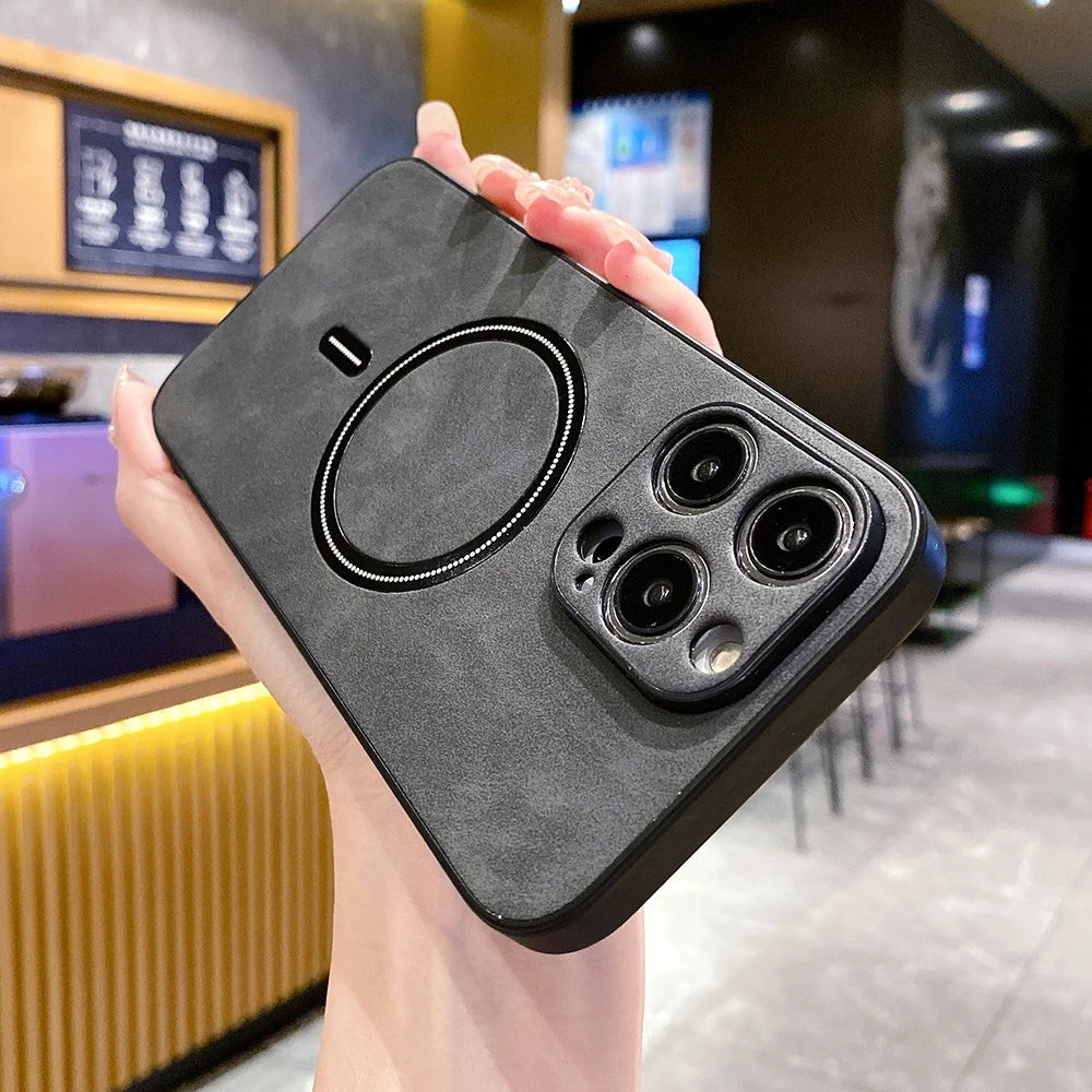 MagSafe Leather Wireless Case