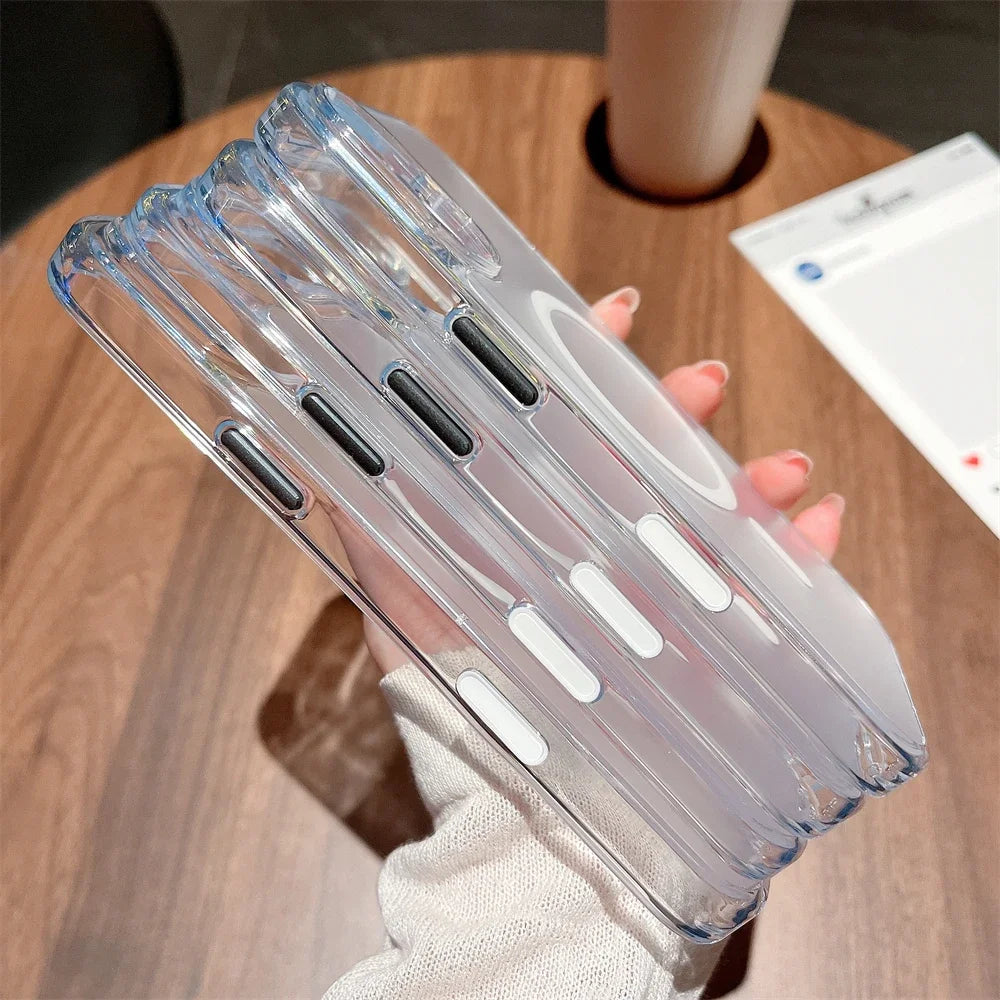 Transparent Matte MagSafe Case