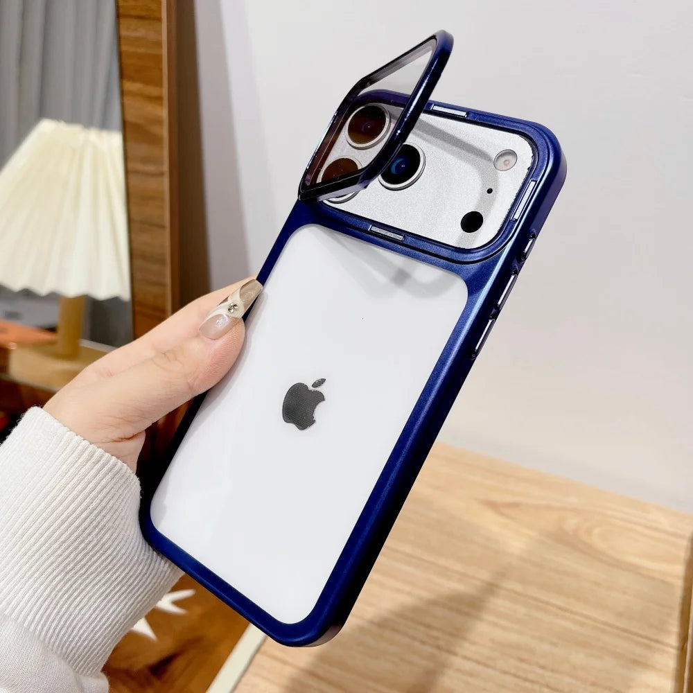 Plating Fold Glass Stand Case