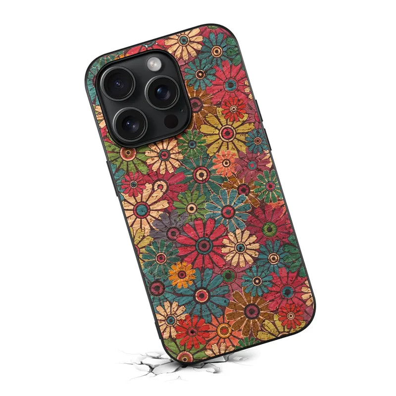 Ultrathin Flower Leather Case