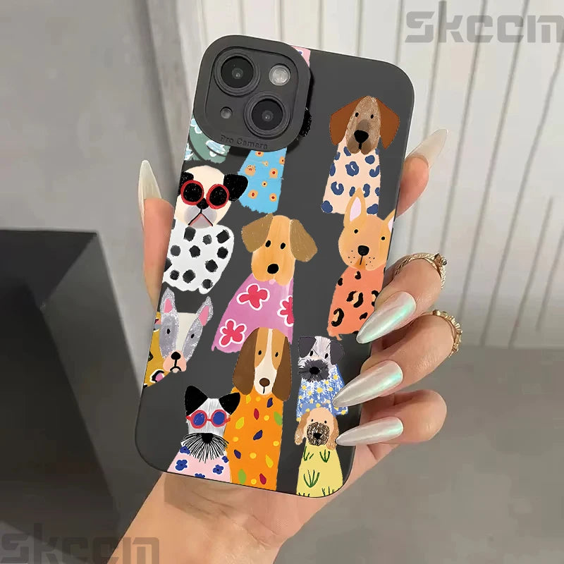 Funny Dog Pattern Soft Case