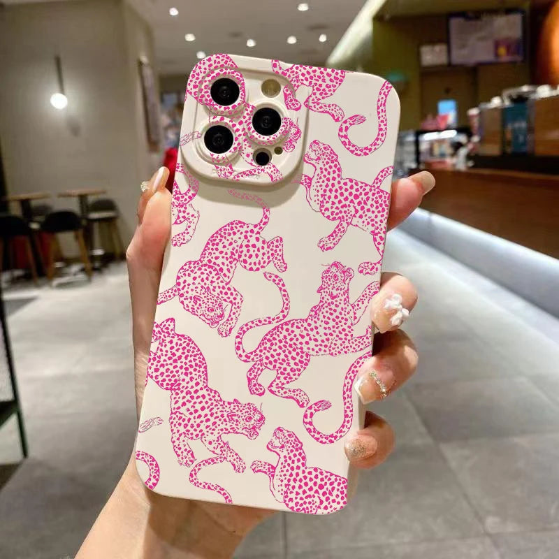 Pink Leopard Print Soft Case