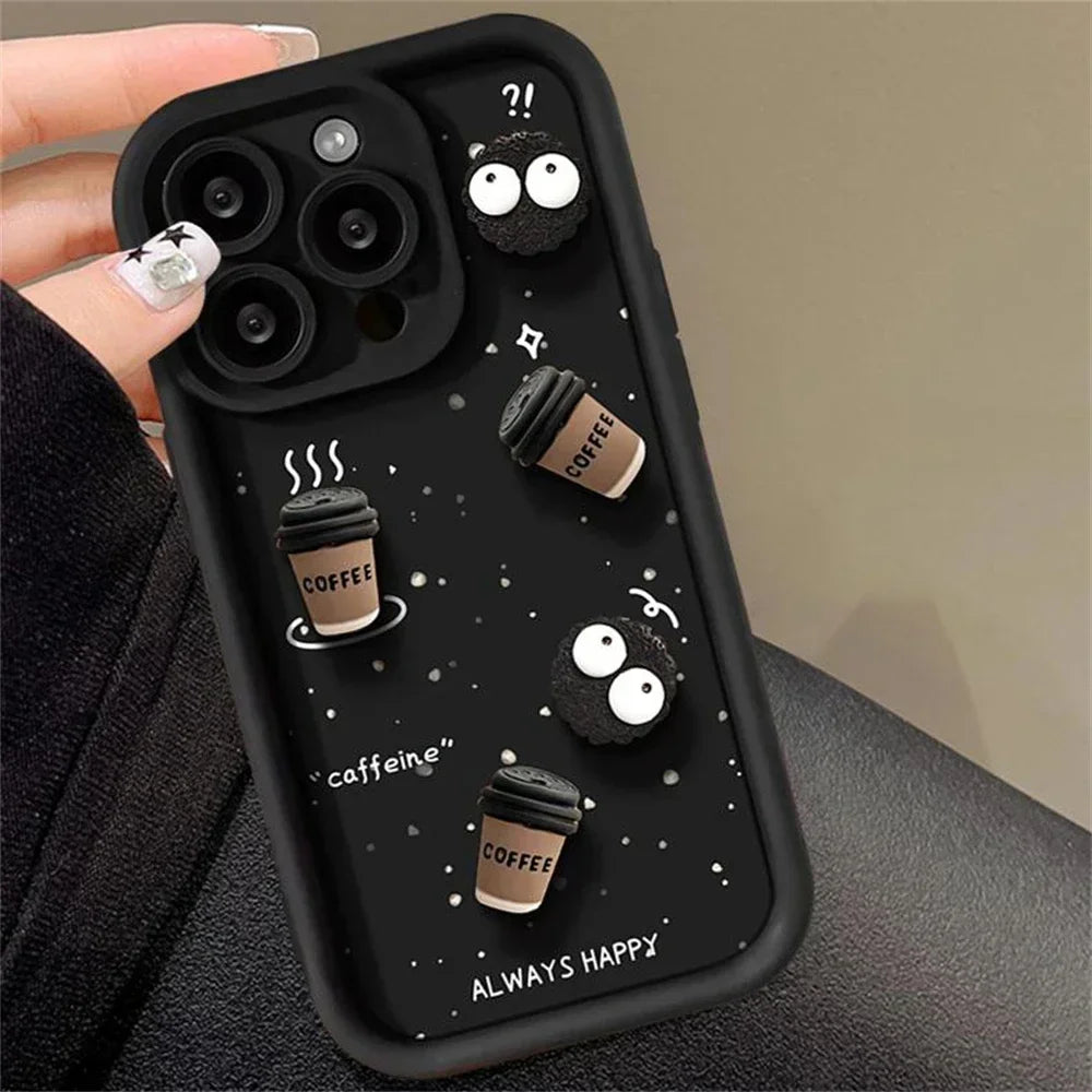 3D Ball Coffee Soft Case