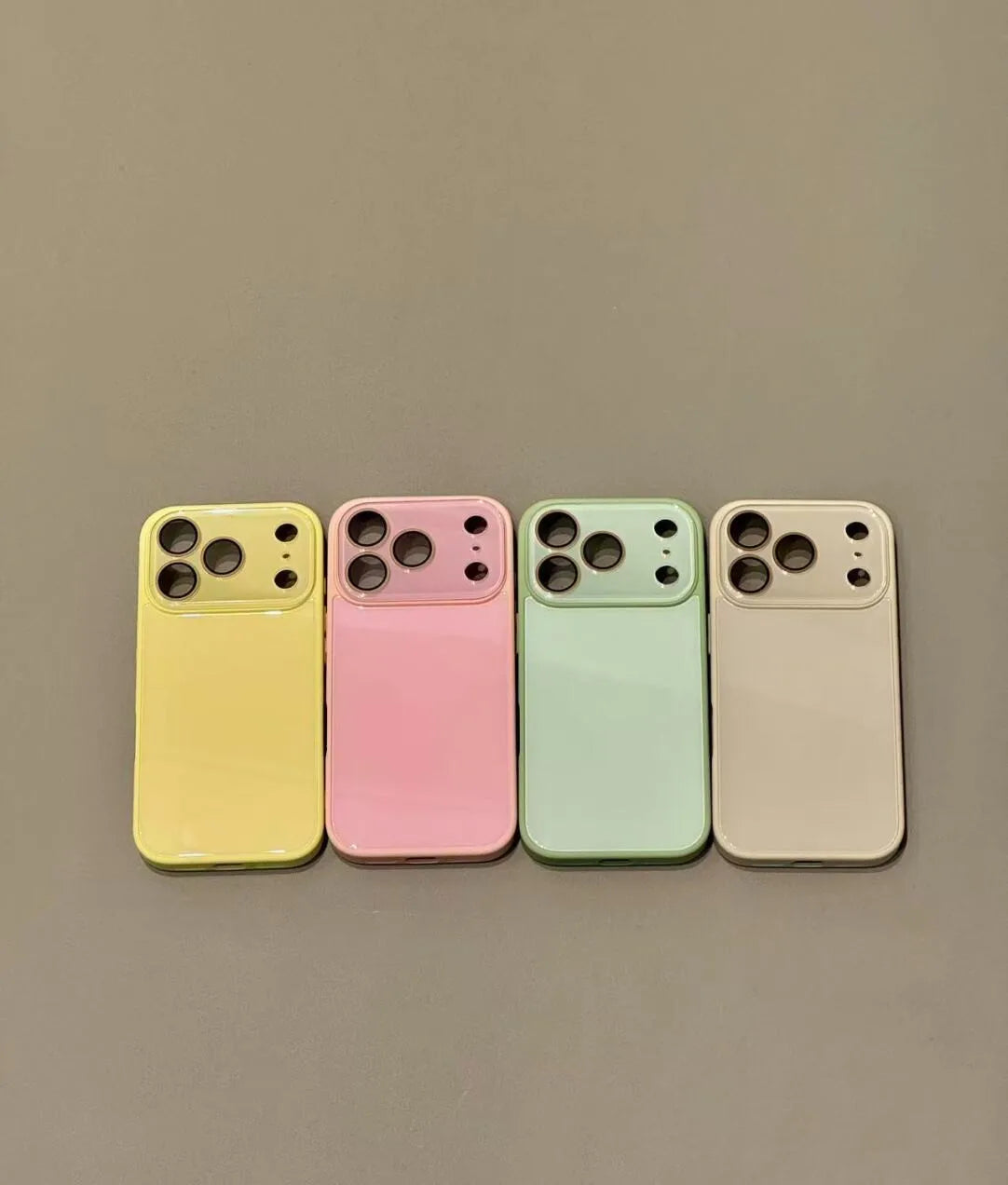 Candy Color Tempered Glass Case