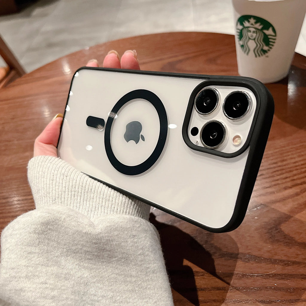 Colorful Transparent MagSafe Case