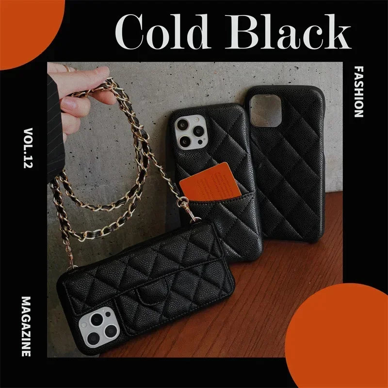 Crossbody Lanyard Wallet Case