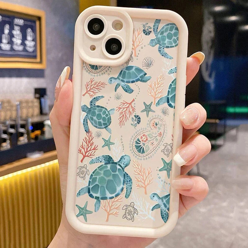 Purple Sea Turtle Soft Case