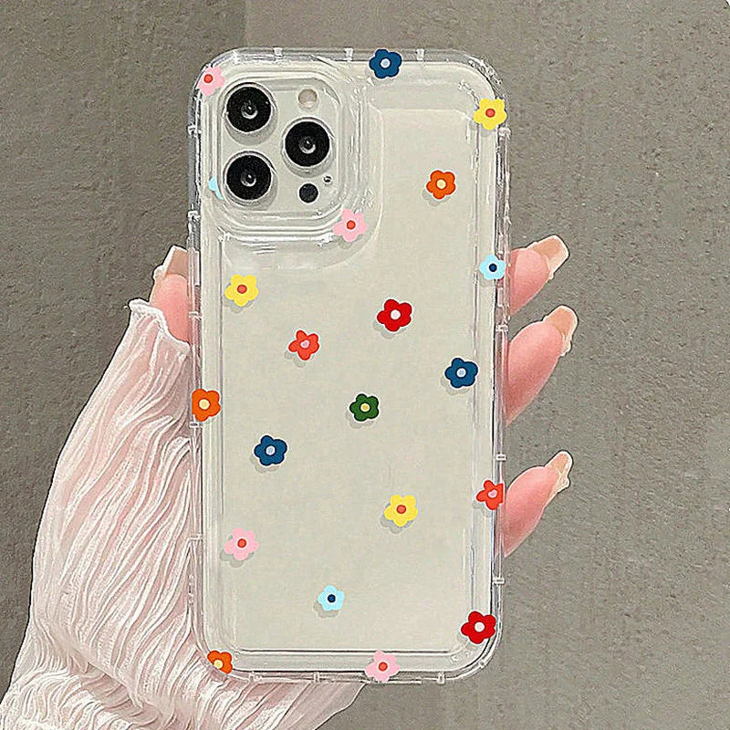 Colorful Broken Flowers Soft Case