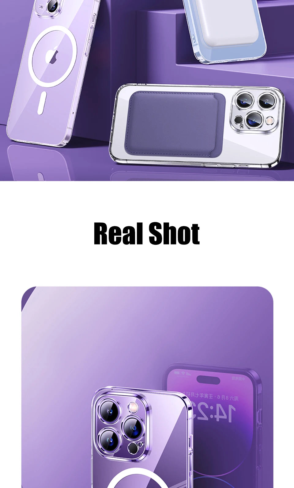 Magnetic Transparent MagSafe Case