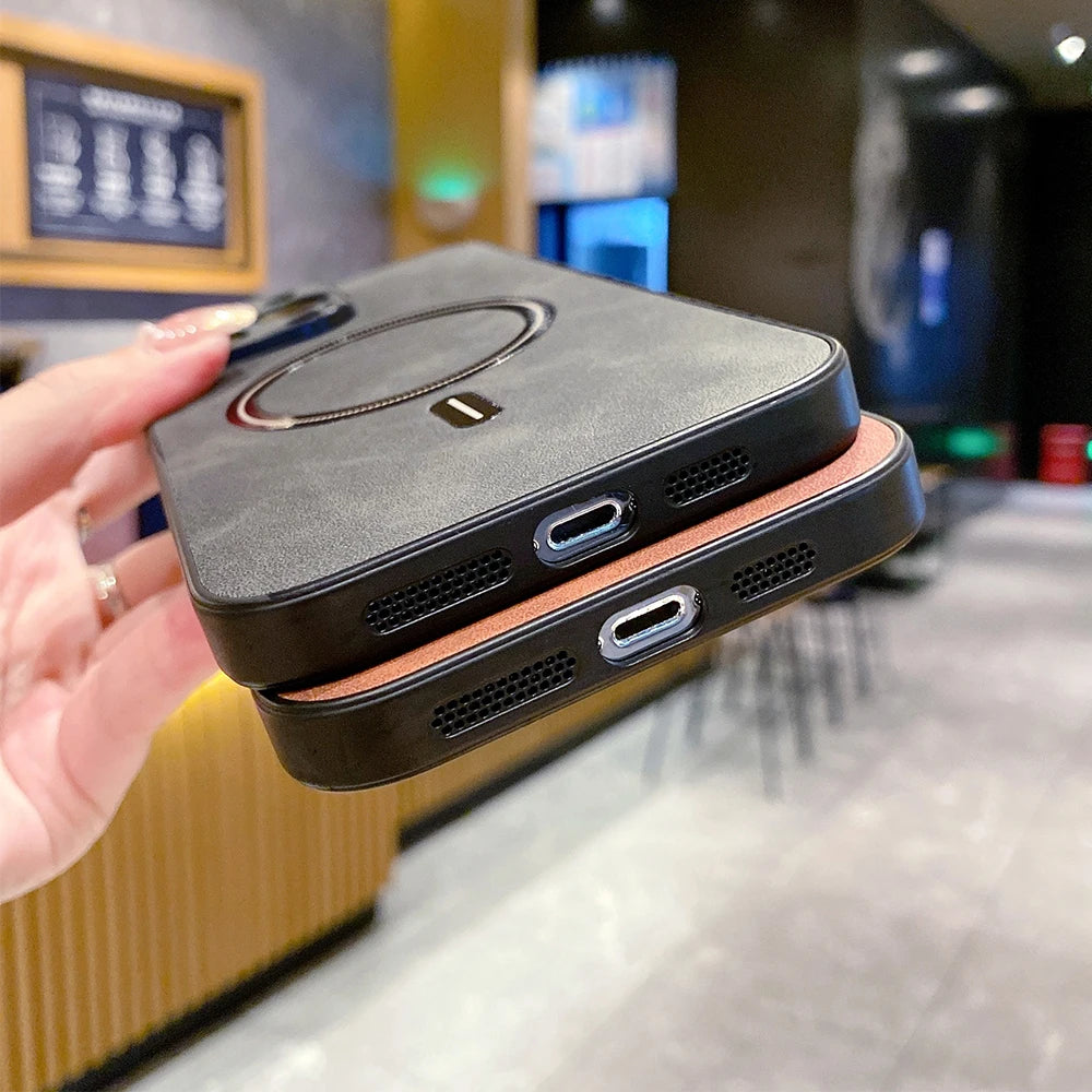 MagSafe Leather Wireless Case