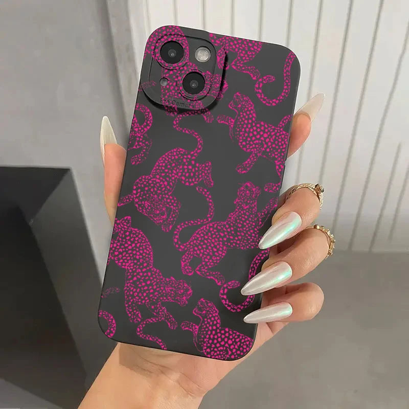 Pink Leopard Print Soft Case